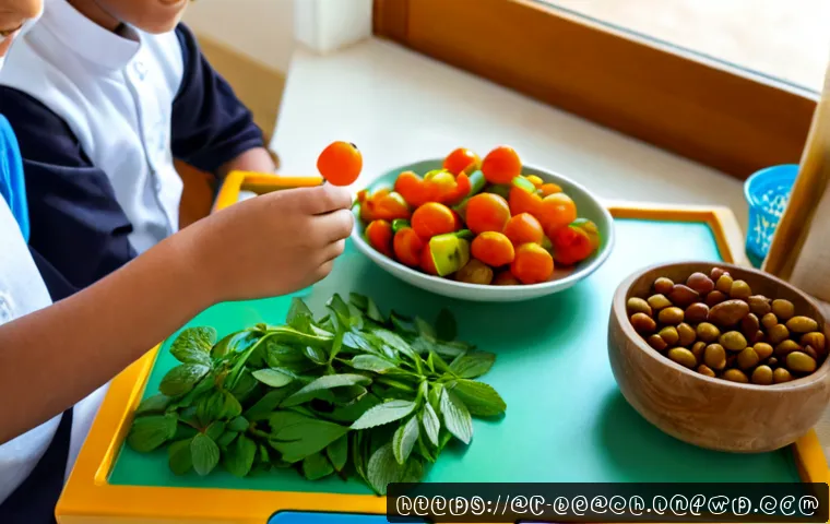 식품 교육을 위한 다양한 보드게임 - Photorealistic educational board game about healthy food choices on a sunlit family table in a moder...